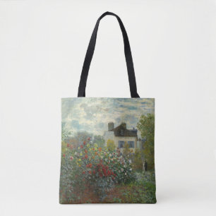 The Artist's Garden in Argenteuil Claude Monet Tote Bag