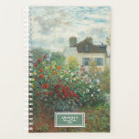 The Artist&#39;s Garden In Argenteuil Monet Planner at Zazzle