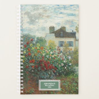 The Artist's Garden In Argenteuil Monet Planner by LitleStarPaper at Zazzle