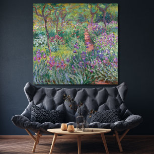 The Artist's Garden in Giverny, Monet Canvas Print