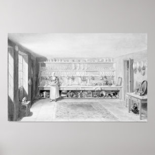 The Artist's Kitchen in Francis Street, 1846 Poster