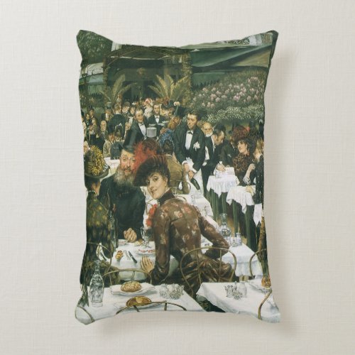 The Artists Ladies by James Tissot Vintage Art Accent Pillow