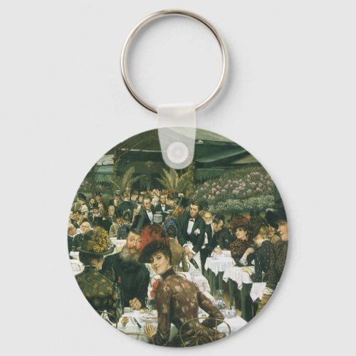 The Artists Ladies by James Tissot Vintage Art Keychain