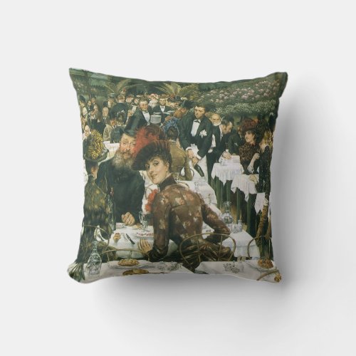 The Artists Ladies by James Tissot Vintage Art Throw Pillow