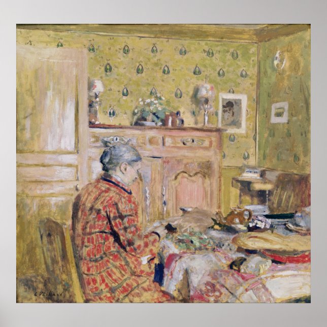 The Artist's Mother Taking Breakfast, 1899-1904 Poster (Front)