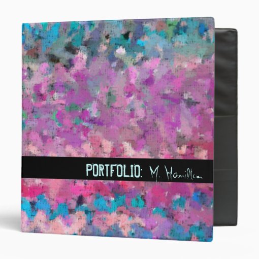 The Artist's Palette Portfolio Binder Zazzle