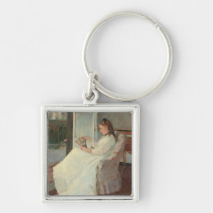The Artist's Sister at a Window, 1869 Keychain