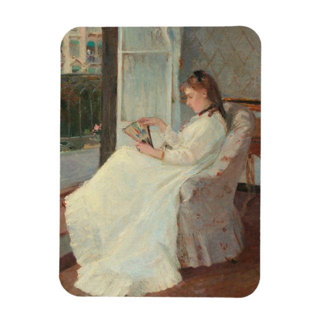 The Artist's Sister at a Window, 1869 Magnet (Vertical)