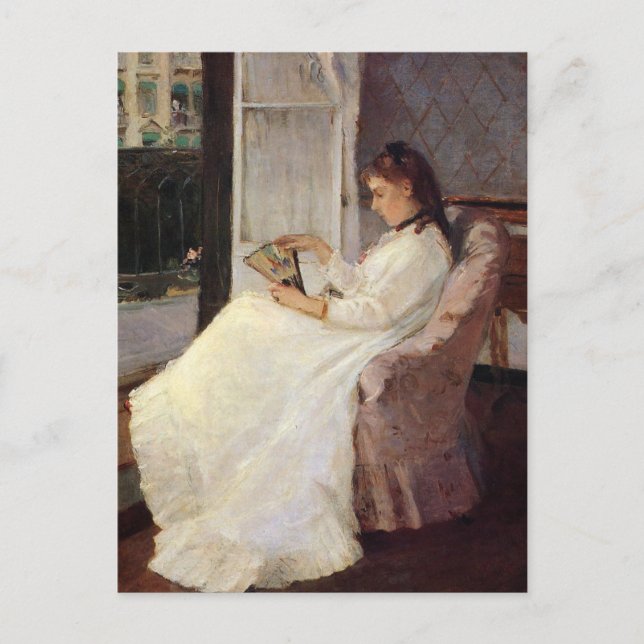 The Artist's Sister at a Window by Berthe Morisot Postcard (Front)