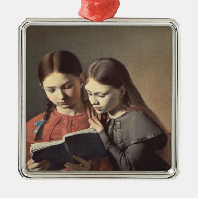 The Artist's Sisters Signe and Henriette Metal Ornament (Front)