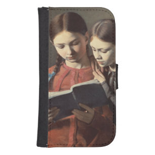 The Artist's Sisters Signe and Henriette Wallet Phone Case For Samsung Galaxy S4