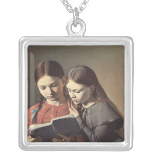 The Artist's Sisters Signe and Henriette Silver Plated Necklace