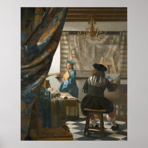 The Artist's Studio, c.1665-66 (oil on canvas) Poster