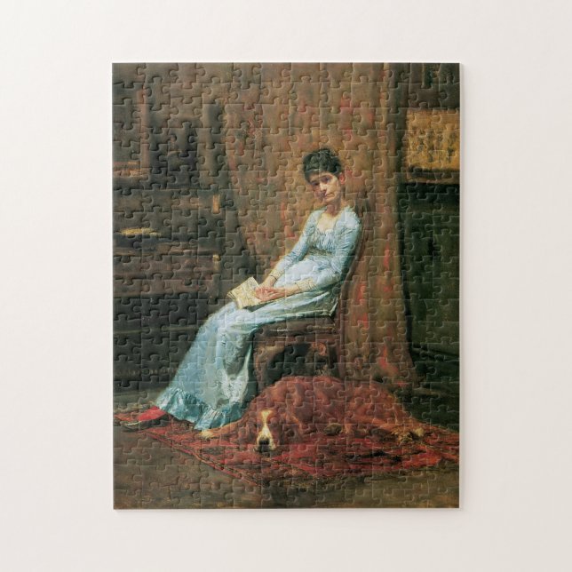 The Artist's Wife and His Setter Dog Jigsaw Puzzle (Vertical)