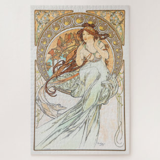 The Arts - Music 1898: An Art Nouveau by Mucha Jigsaw Puzzle