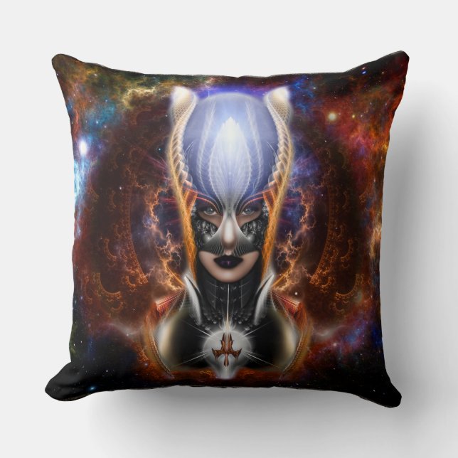 The Arzookian Princess Of Nebulous Four Throw Pillow (Front)