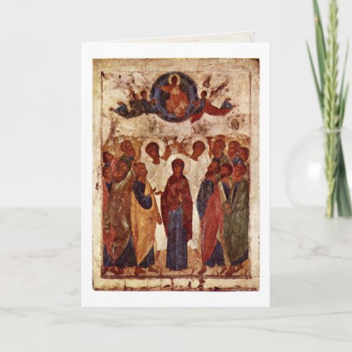The Ascension By Andrei Rublev Card