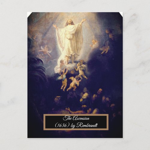 The Ascension by Rembrandt Postcard