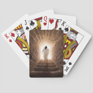 The Ascension – Jesus Walking Into the Light Poker Cards