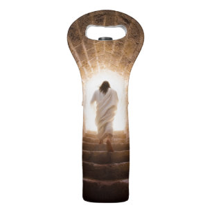 The Ascension – Jesus Walking Into the Light Wine Bag