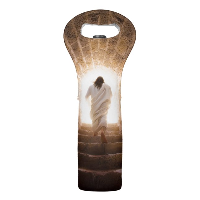 The Ascension – Jesus Walking Into the Light Wine Bag (Back)