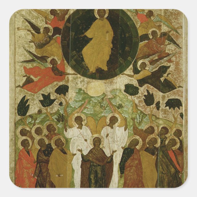 The Ascension of Our Lord Square Sticker (Front)