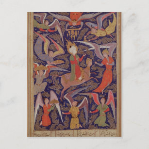 Persian painting large postcardsoriginal Persian miniature cardsTarot cardThe Popess