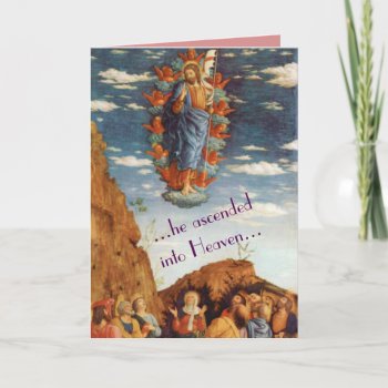 The Ascension Religious Easter Card by GrannysPlace at Zazzle