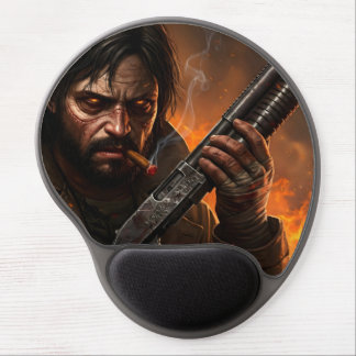 The Ashen Hound Gel Mouse Pad