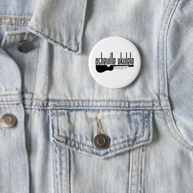 The Asheville Ukulele Society logo Button (In Situ)
