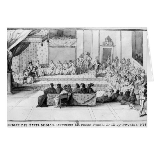 The Assembly of the Blois Estates Cards (Front Horizontal)