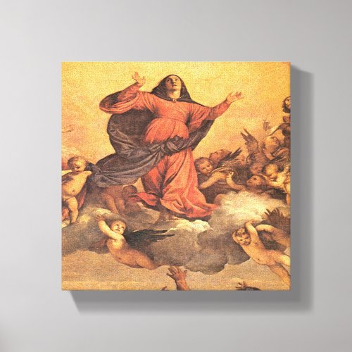 The Assumption of Mary into Heaven Canvas Print