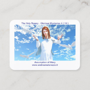 The Assumption of Mary into Heaven Holy Place Card