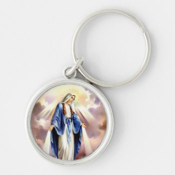 The Assumption Of Mary Keychain by Xuxario at Zazzle