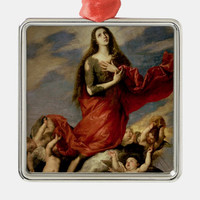 The Assumption of Mary Magdalene, 1636 Metal Ornament (Front)