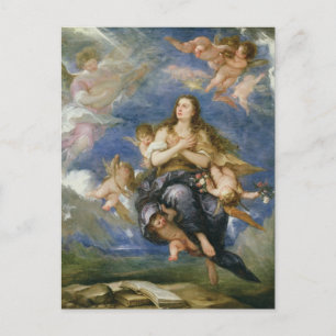 The Assumption of Mary Magdalene (oil on canvas) Postcard