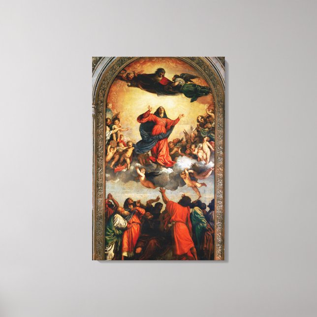 The Assumption of the Virgin, 1516-18 Canvas Print (Front)