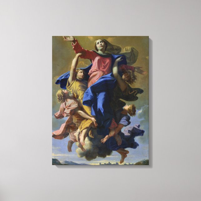 The Assumption of the Virgin, 1649-50 Canvas Print (Front)