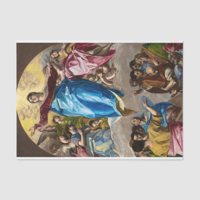 The Assumption of the Virgin by El Greco Tissue Paper (Front)