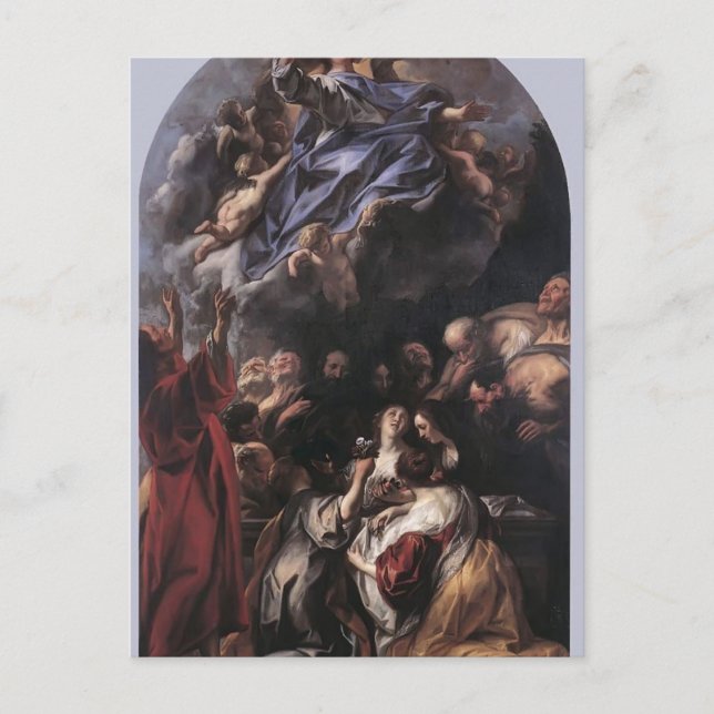 The Assumption of the Virgin by Jacob Jordaens Postcard (Front)