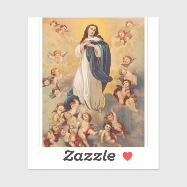 The Assumption of the Virgin Mary Sticker (Sheet)