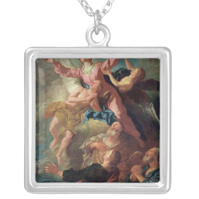 The Assumption of the Virgin Silver Plated Necklace (Front)