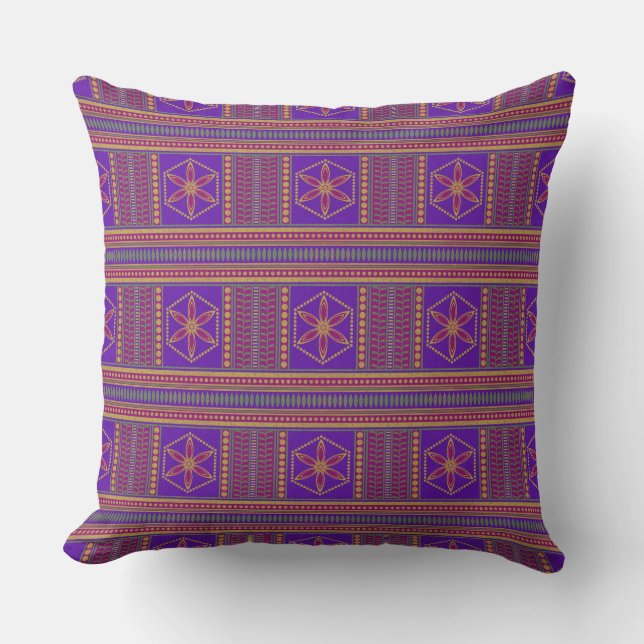 The Assyrian Citadel Geometric Pillow (Front)