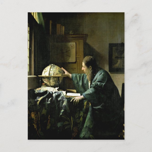 The Astronomer, 1668 Postcard (Front)