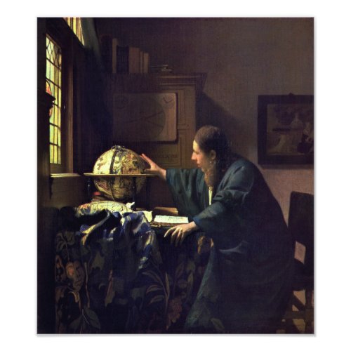 The Astronomer by Johannes Vermeer Photo Print
