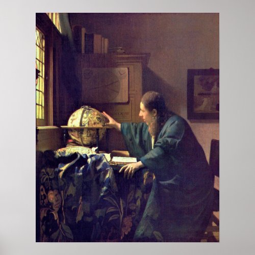 The Astronomer by Vermeer _ Poster