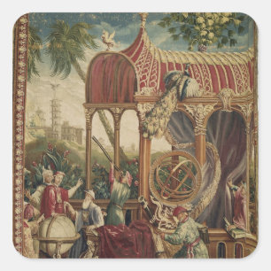 The Astronomers, Beauvais Workshop, 1711 Square Sticker