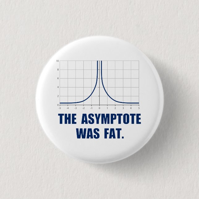The Asymptote was Fat Button (Front)