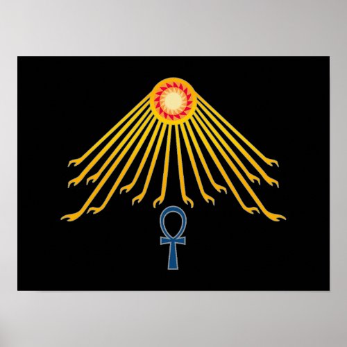 The Aten _ Egyptian Deity Poster