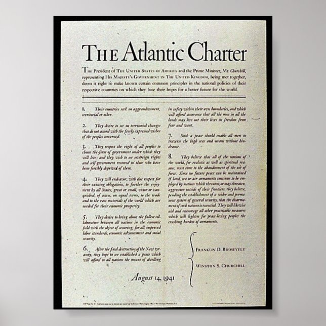 The Atlantic Charter Poster (Front)